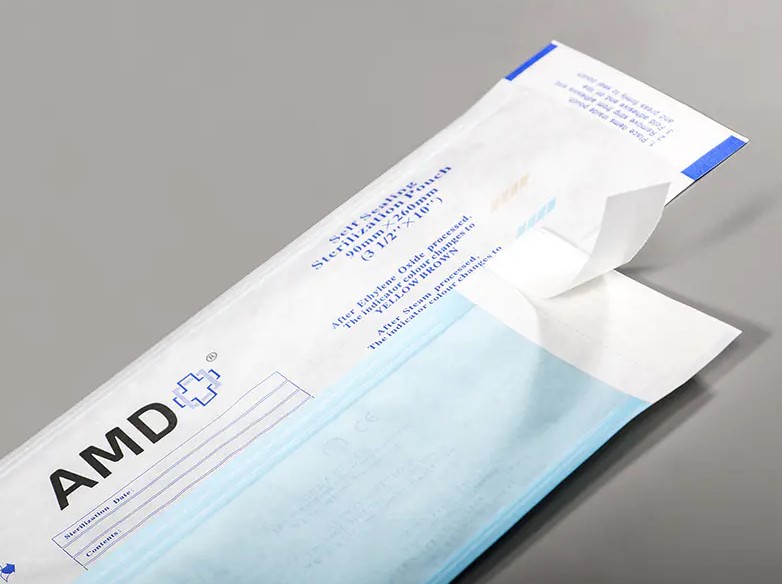 Как использовать самозапечатывающийся пакет для стерилизации Hopeway AMD